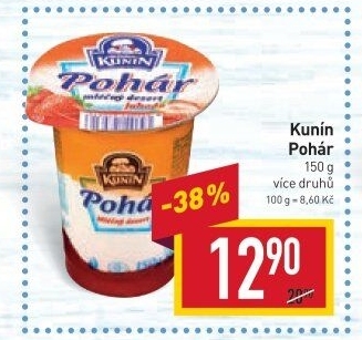 Mléčný Pohár Mlékárna Kunín