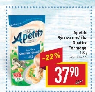 Omáčka sýrová Apetito