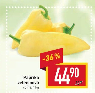 Paprika bílá