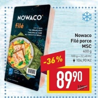 Rybí filé mražené Nowaco