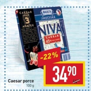 Sýr Niva Caesar Jihočeská 45% Madeta