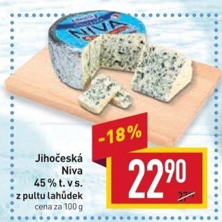 Sýr Niva Jihočeská 45% Madeta