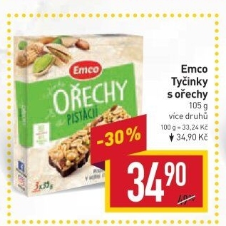 Tyčinka s ořechy Emco