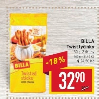 Tyčinky Twist Billa