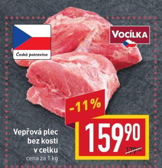 Vepřová plec bez kosti Vocílka