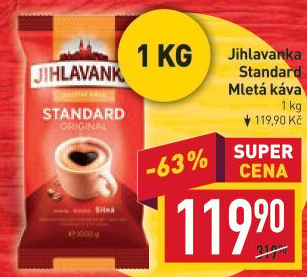 Mletá káva Standard Jihlavanka
