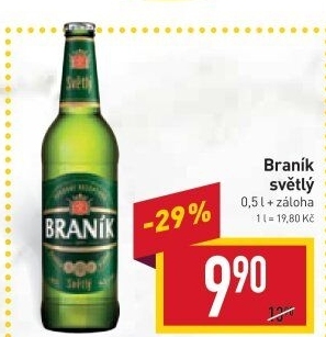 Pivo světlé Braník