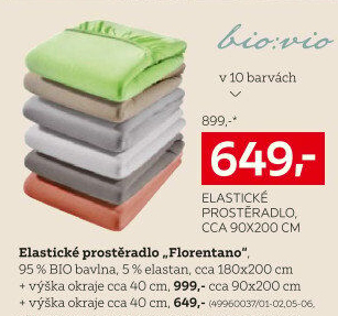 ELASTICKÉ PROSTĚRADLO