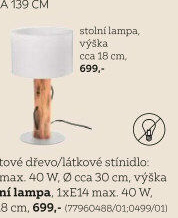 STOLNÍ SVÍTIDLO