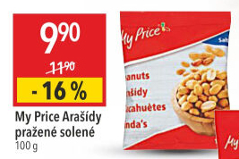 Arašídy pražené My Price