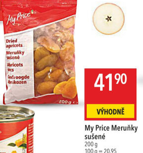 Meruňky sušené My Price