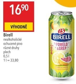 Nealkoholické pivo ochucené Birell