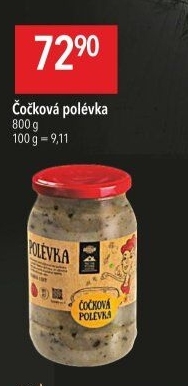 Polévka čočková Globus