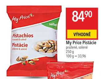 Pražené pistácie My Price