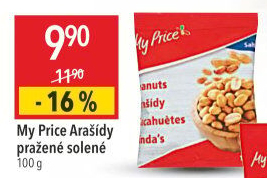 Arašídy pražené My Price