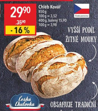 Chléb Kovář Globus