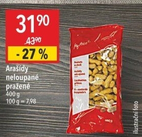 Neloupané arašídy My Price