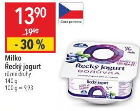 Ochucený jogurt řecký 0% Milko
