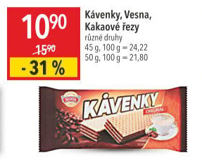 Oplatky Kávenky Sedita