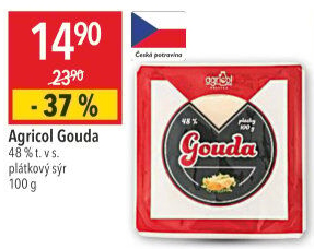 Sýr Gouda 48% Agricol