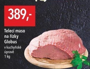 Telecí maso na řízky Globus