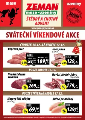 akční leták ZEMAN maso - uzeniny 11.12.2023-17.12.2023