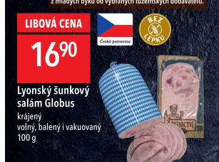 Salám lyonský šunkový Globus