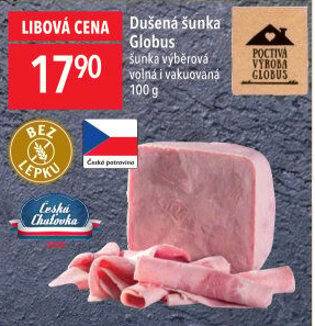 Šunka dušená výběrová Globus
