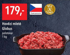 Hovězí mleté maso Globus