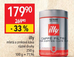 Mletá káva Espresso Illy