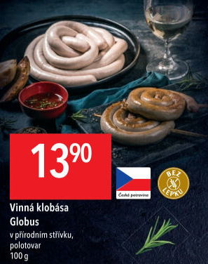 Vinná klobása Globus