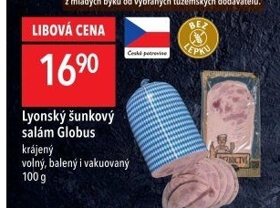 Salám lyonský šunkový Globus