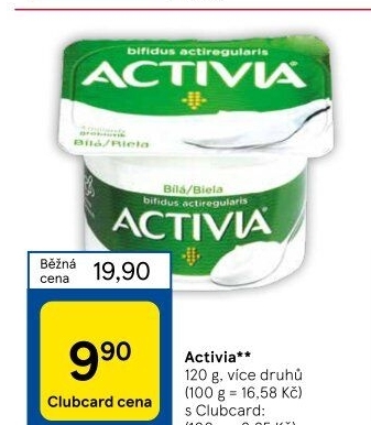 Bílý jogurt Activia Danone