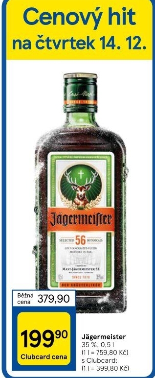 Bylinný likér Jägermeister