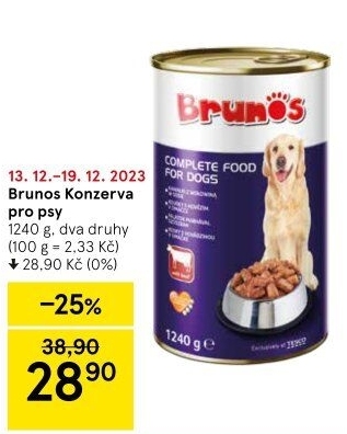 Konzerva pro psy Brunos