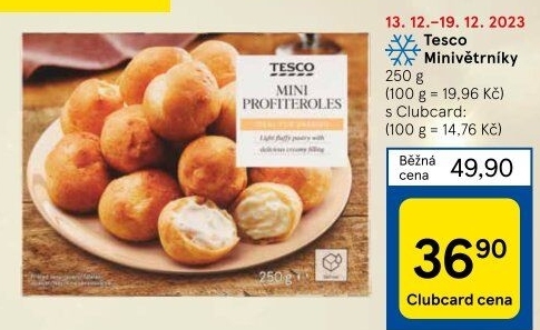Minivětrníky mražené Tesco