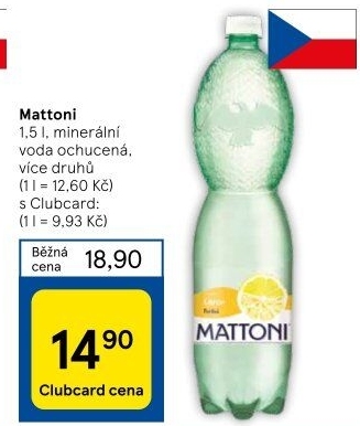 Ochucená voda Mattoni