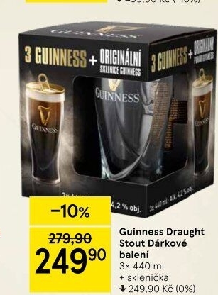 Pivo GuinnessDraught - dárkové balení