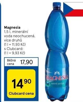 Přírodní voda Magnesia