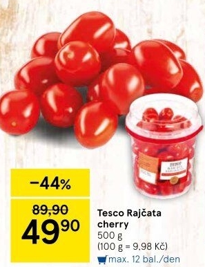 Rajčata cherry Tesco