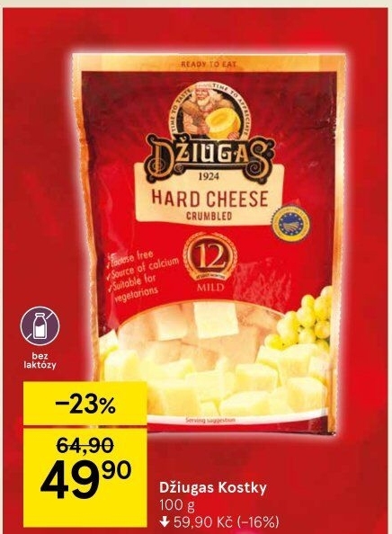 Sýr bez laktózy Džiugas