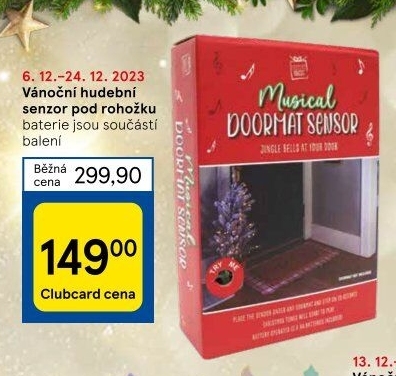 Hudební senzor pod rohožku