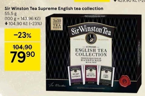 Kolekce čajů Sir Winston Tea