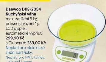 Kuchyňská váha Daewoo DKS-2054