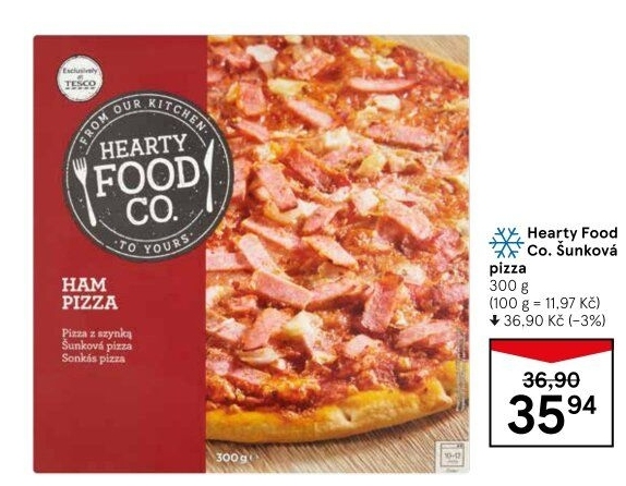 Pizza mražená Hearty Food Co Tesco
