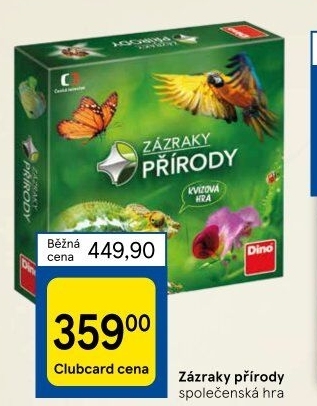 Společenská hra Zázraky přírody Dino