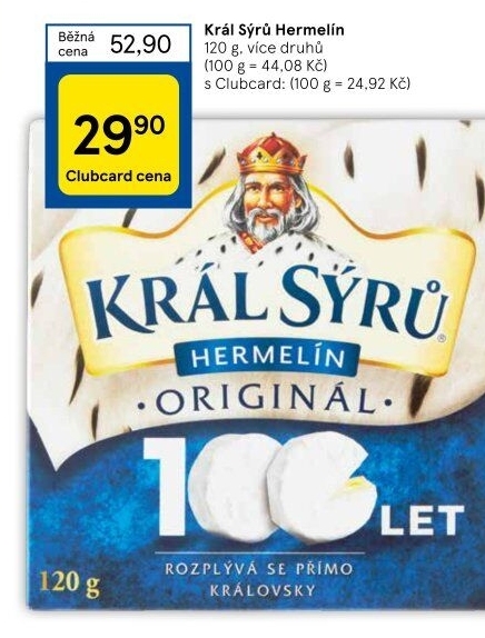 Sýr Hermelín Král sýrů