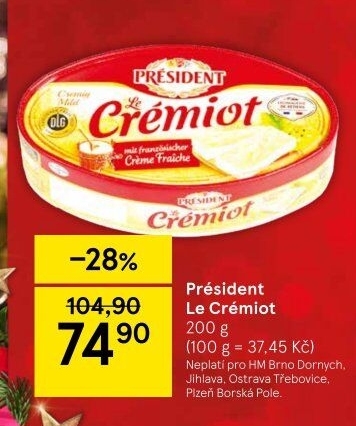 Sýr Le Crémiot Président
