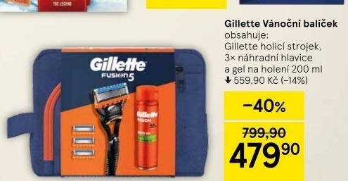 Taška dárková pánská Gillette
