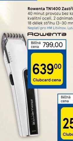 Zastřihovač vlasů a vousů Rowenta TN1400F0 New Nomad Hair Trimmer